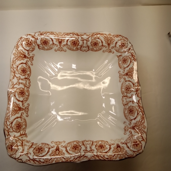 ANTIQUE JOHN MADDOCK AND SONS ROYAL VITREOUS COLUMBUS PATTERN RARE CAKE PLATE - Picture 2 of 12